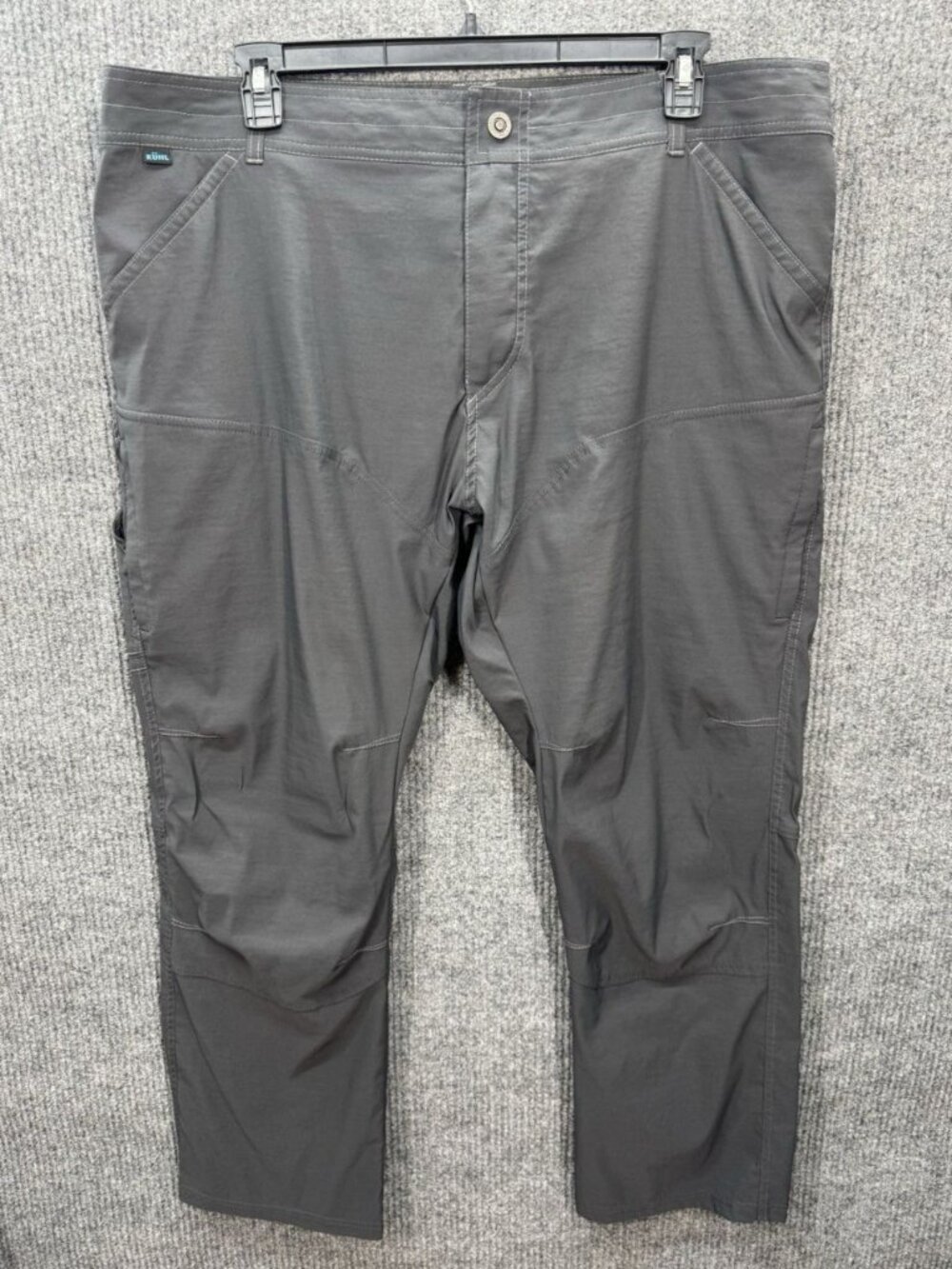 Kuhl Renegade Pants Mens 42x30 Gray Nylon Blend Stretch Cargo Outdoor Trail 5120